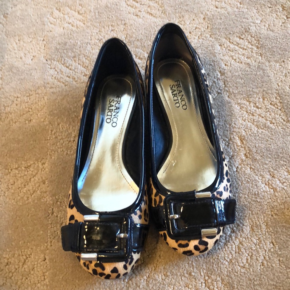 Franco Sarto cheetah flat